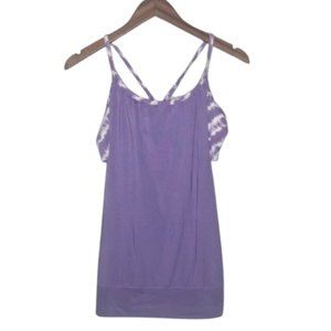NWOT Soybu Purple Tank Top with Tie-Dye Built in Bra
